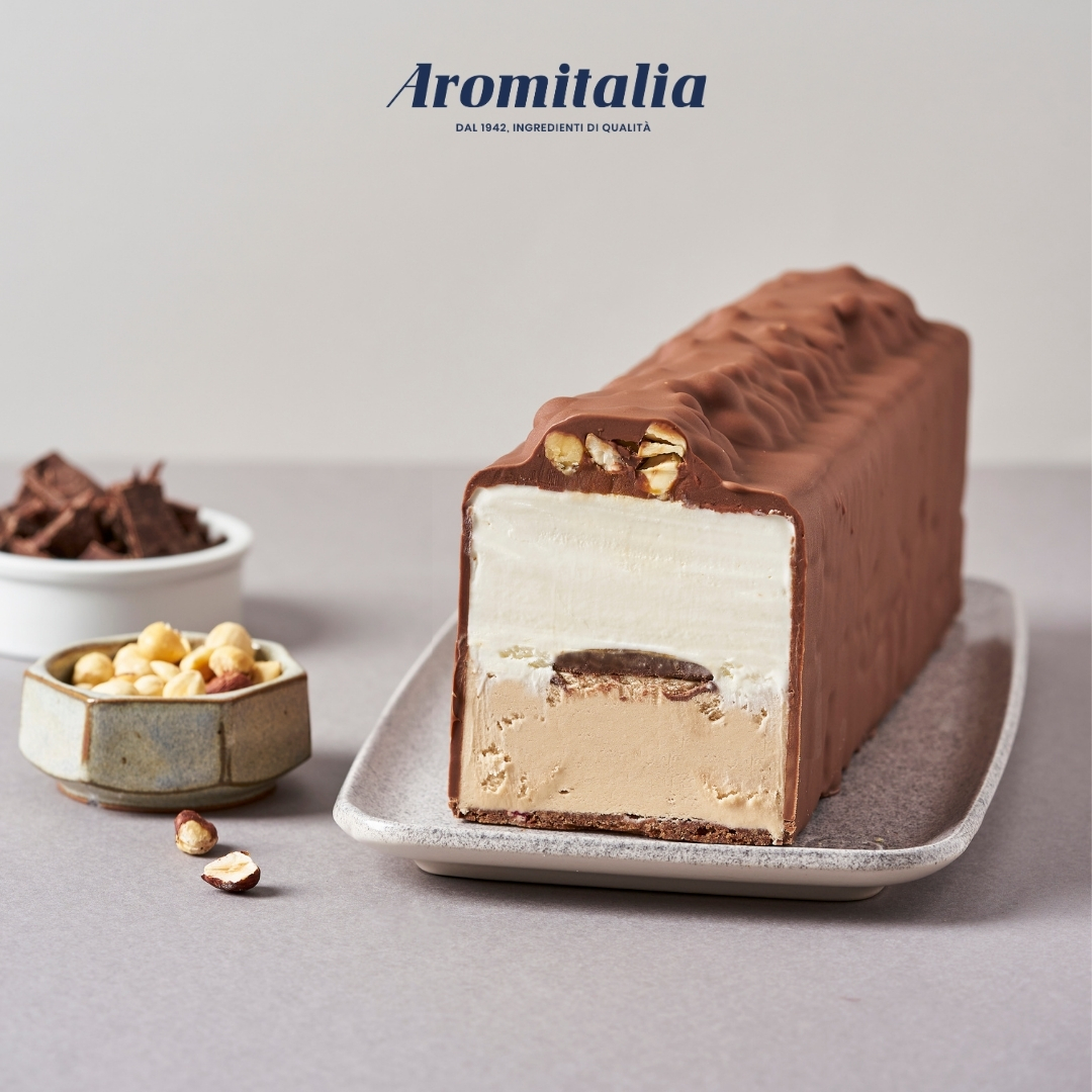 Barra helada de chocolate y maní
